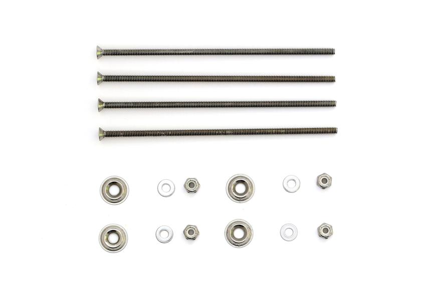 Canoe Stern Seat Dowels (Ash) + Mounting Hardware